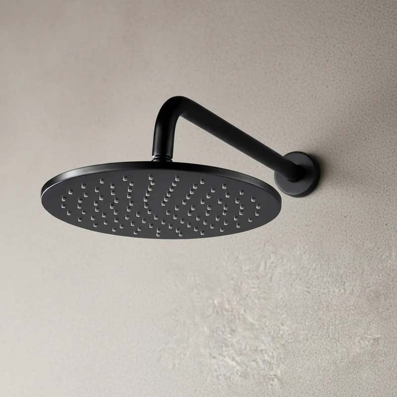 Colonne de douche encastrée noir mate