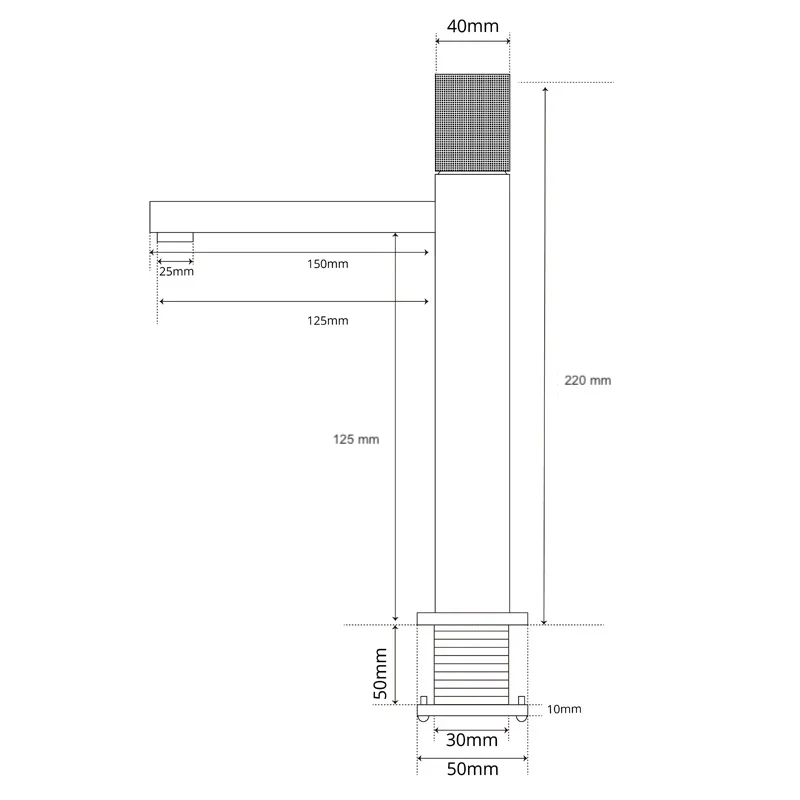 Mitigeur de salle de bain noir mat
