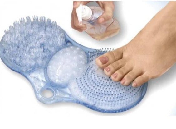 Lave-pieds 3 en 1 avec fixation | Exfoliant relaxant