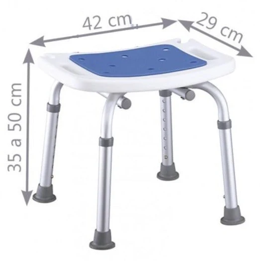 Tabouret de Bain Antidérapant avec Siège Rembourré