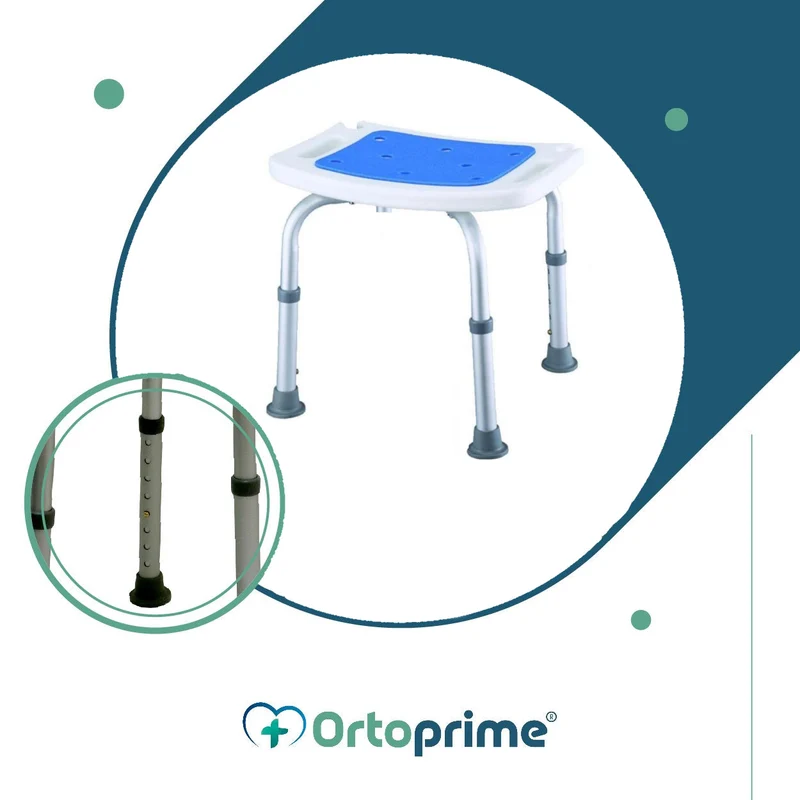 Tabouret de Bain Antidérapant avec Siège Rembourré