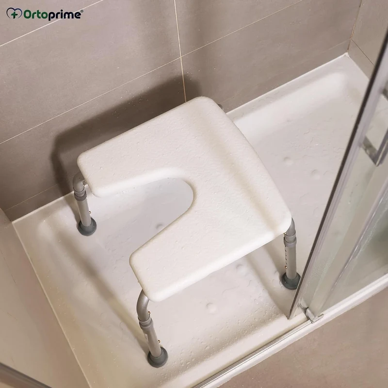 Tabouret de Bain Orthopédique en Forme de U | Réglable