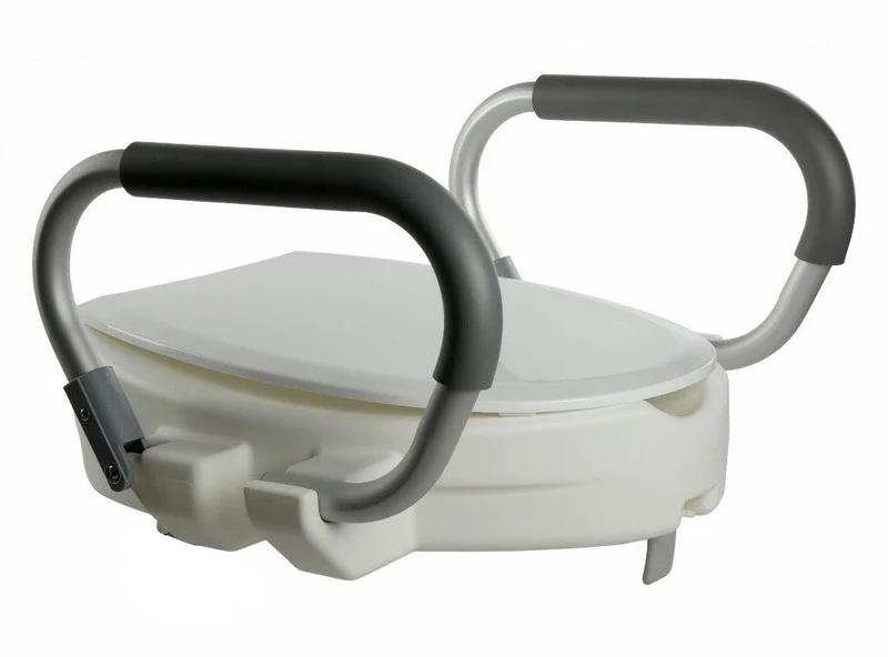 Rehausseur WC 12 cm avec Accoudoirs Rabattables