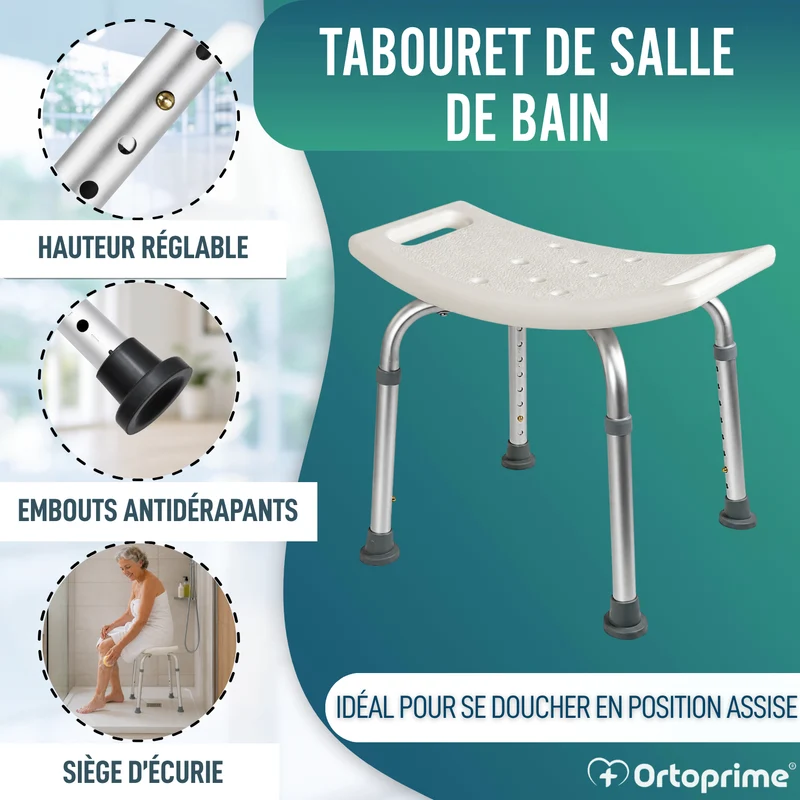 Tabouret de Bain Antidérapant