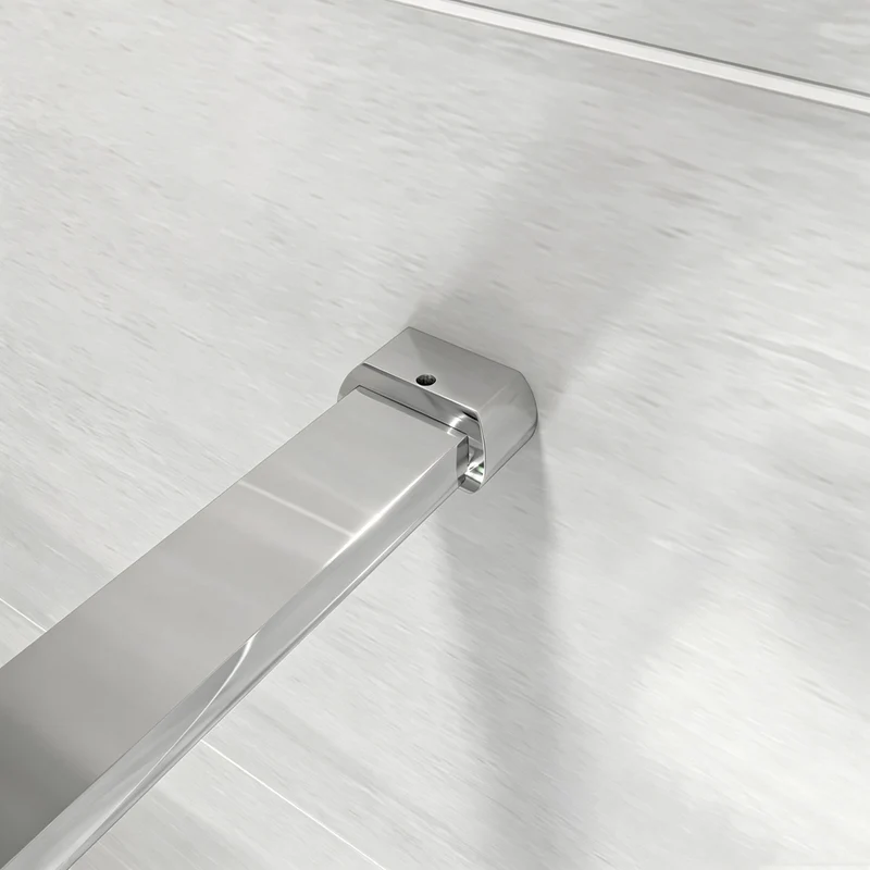 Barre de Stabilisation 90 cm en Aluminium Chromé pour Paroi de Douche & Walk-In