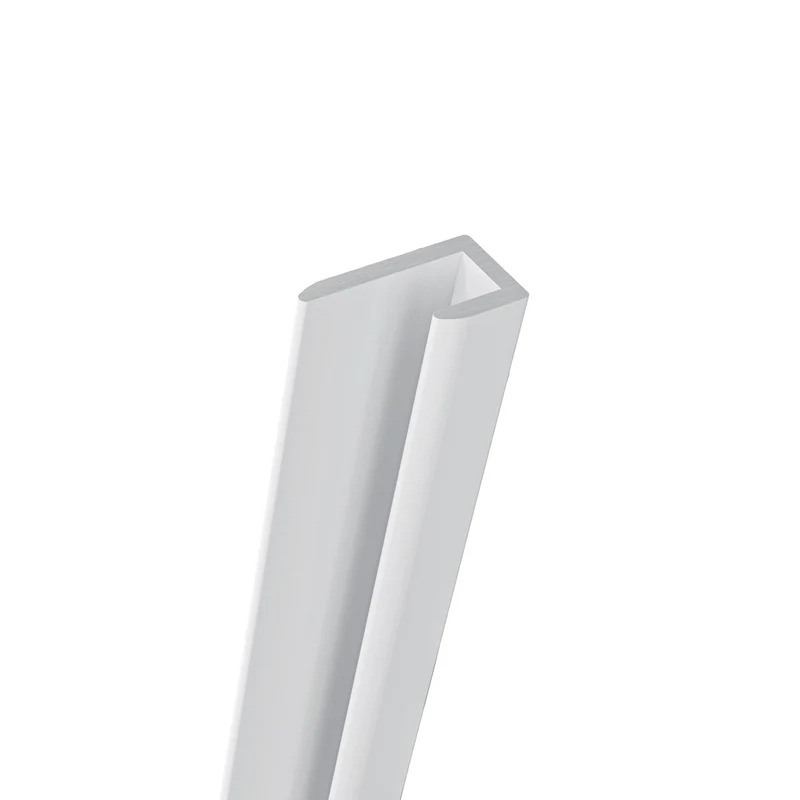 Océan Profilé de Finition en J pour Panneau de Douche – Encadrement Parfait des Bordures – Aluminium Blanc Premium