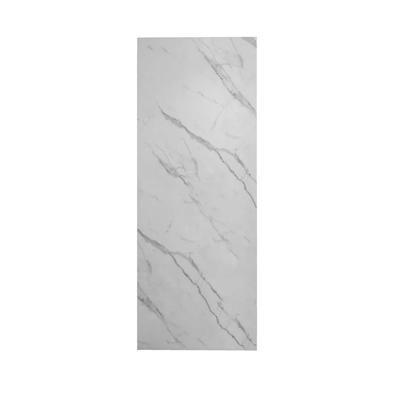Océan Panneau mural de douche Aluminium-Plastique Étanche | Marbre Blanc | 80/90/100/120cm