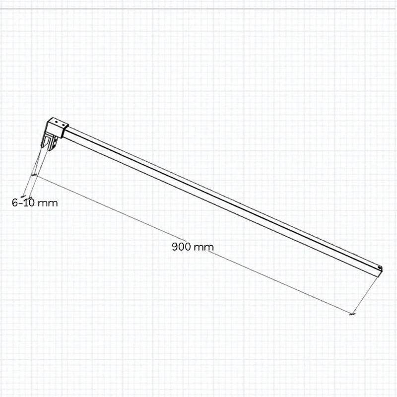Océan Barre de stabilisation chromé 90cm