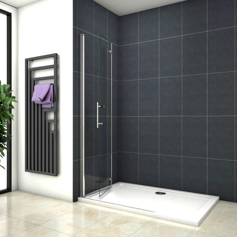 Paroi de douche mobile paroi de douche à italienne 65-105cm, Océan paroi de douche pliante en verre anticalcaire