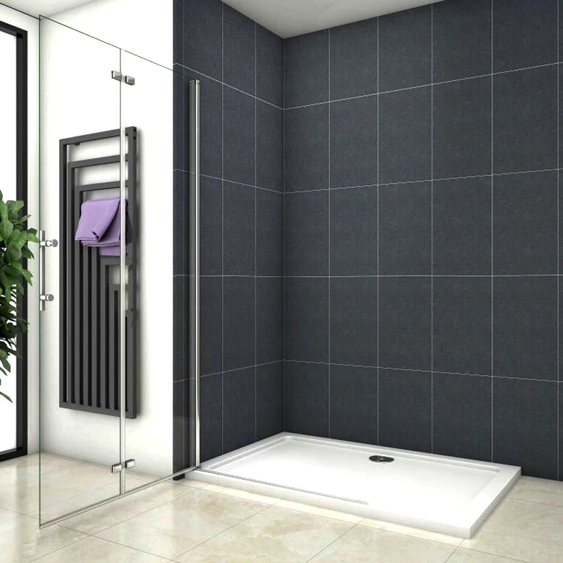 Paroi de douche mobile paroi de douche à italienne 65-105cm, Océan paroi de douche pliante en verre anticalcaire