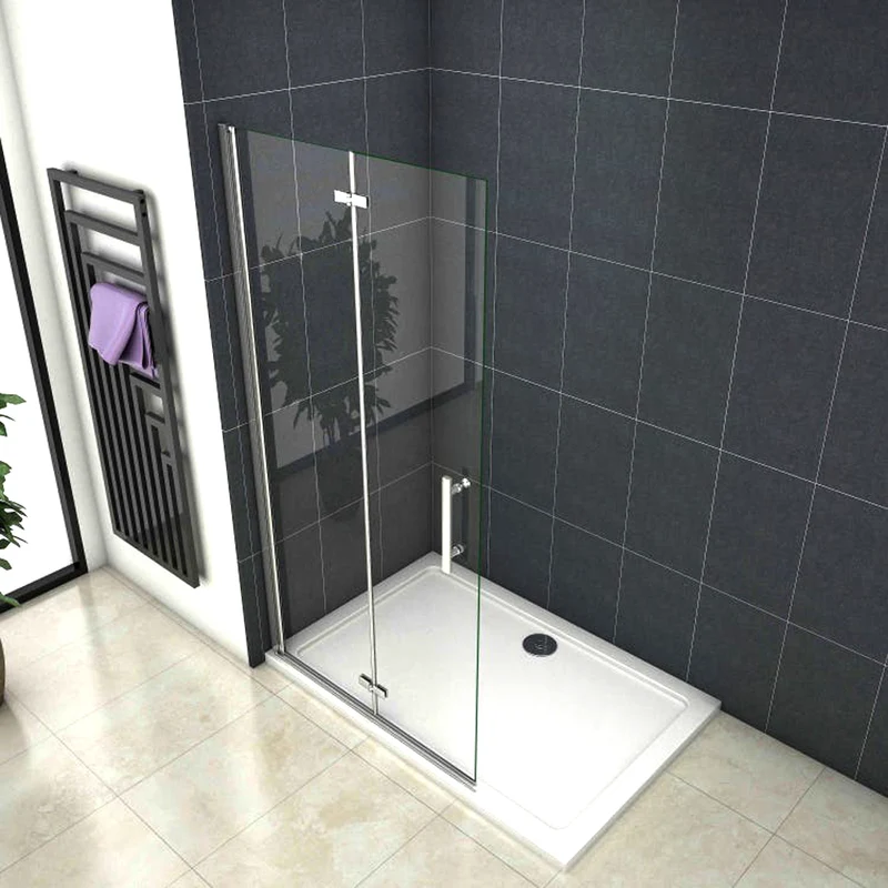 Paroi de douche mobile paroi de douche à italienne 65-105cm, Océan paroi de douche pliante en verre anticalcaire