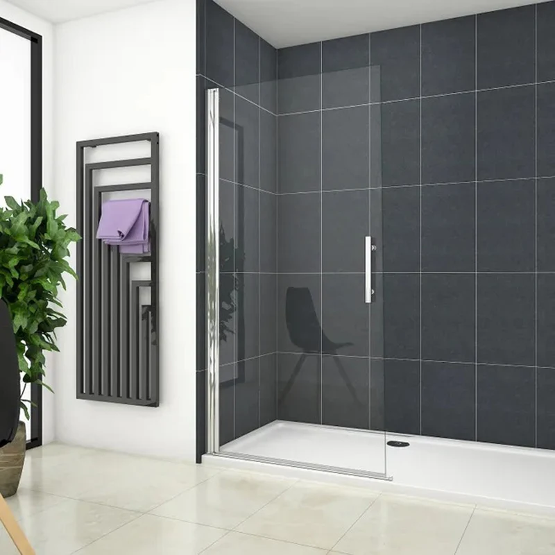 Paroi de douche mobile paroi de douche à italienne 65-95cm, Océan paroi de douche pivotante Hauteur 180cm en verre anticalcaire