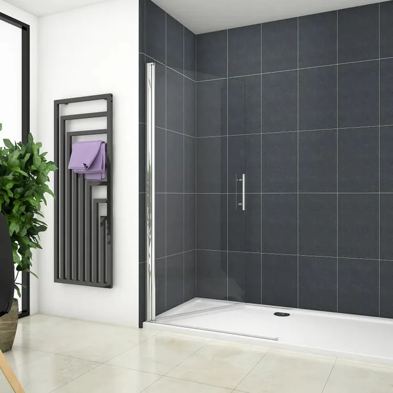 Paroi de douche mobile paroi de douche à italienne 65-95cm, Océan paroi de douche pivotante Hauteur 180cm en verre anticalcaire
