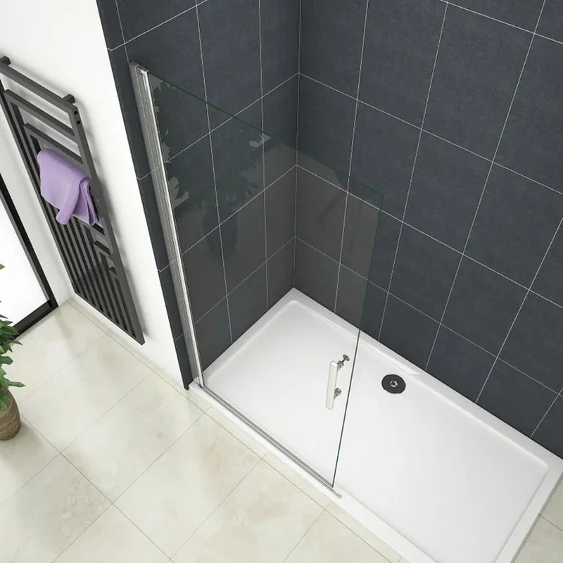 Paroi de douche mobile paroi de douche à italienne 65-95cm, Océan paroi de douche pivotante Hauteur 180cm en verre anticalcaire