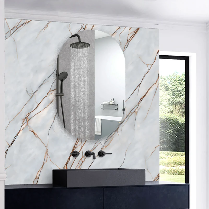 Miroir non lumineux ovale, Mural Miroir salle de bain