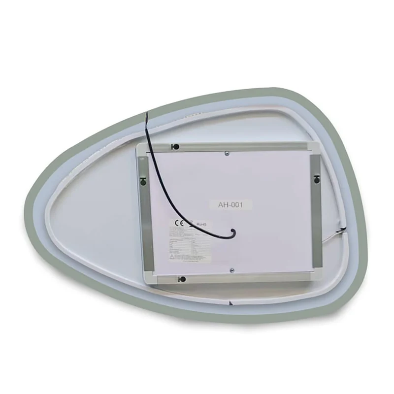 Miroir lumineux Asymétrique avec 3 Couleurs + Dimmable + Anti-buée
