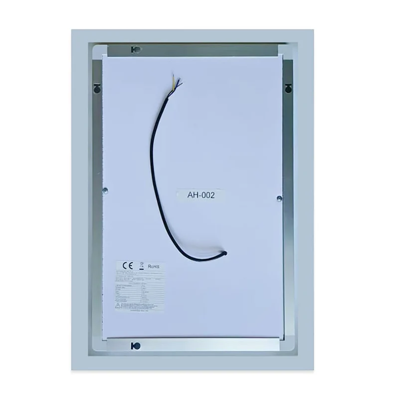 Miroir lumineux avec Anti-buée + 3 Couleurs + Dimmable, Mural Miroir salle de bain