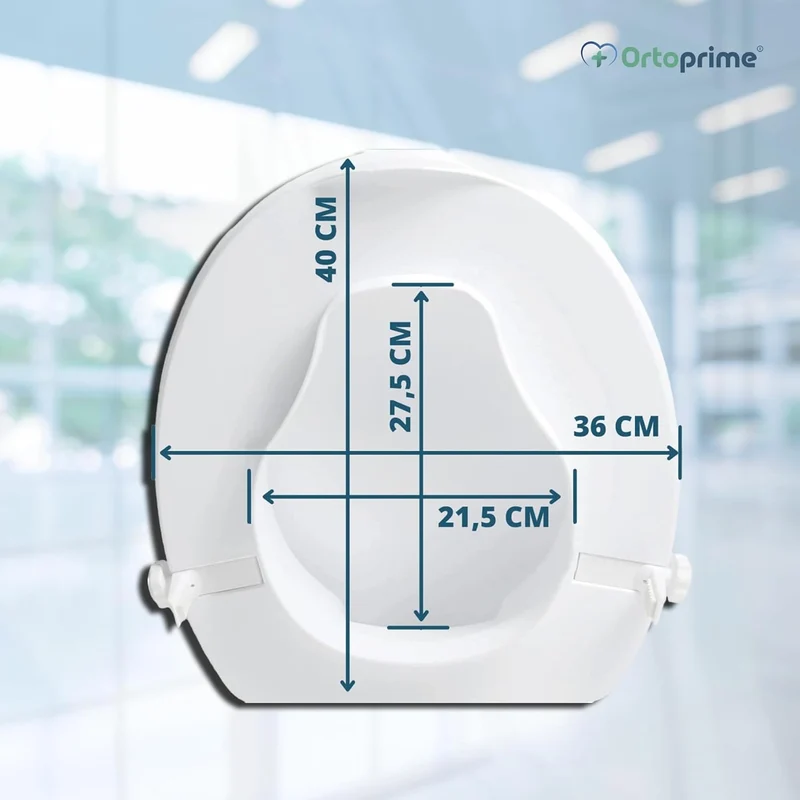 Rehausseur WC avec Couvercle 10 cm | Universel