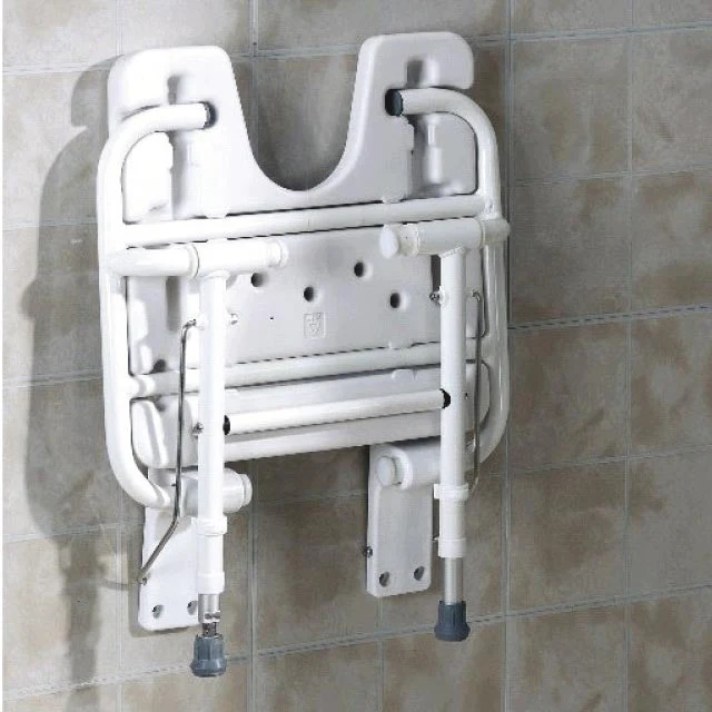 Siège de Douche Pliant en Forme de U avec Pieds pour Mur