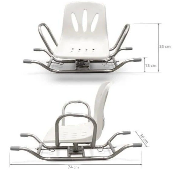 Chaise de bain pivotante 360º Premium