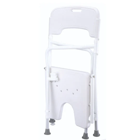 Chaise de Bain Pliante avec Dossier et Accoudoirs