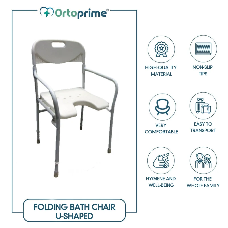 Chaise de Douche Pliante en Forme de U