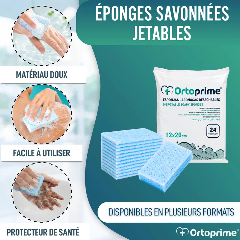 Éponges Jetables pour Bébés et Adultes