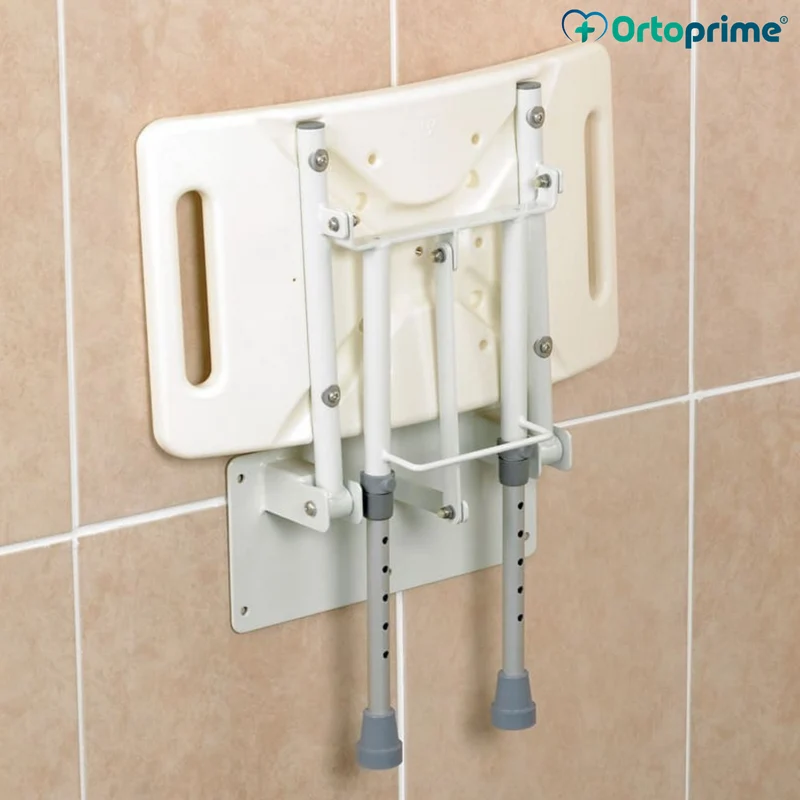 Siège de Douche Pliable avec Pieds Muraux