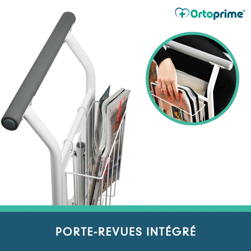 Accoudoirs WC Portables avec Porte-revues