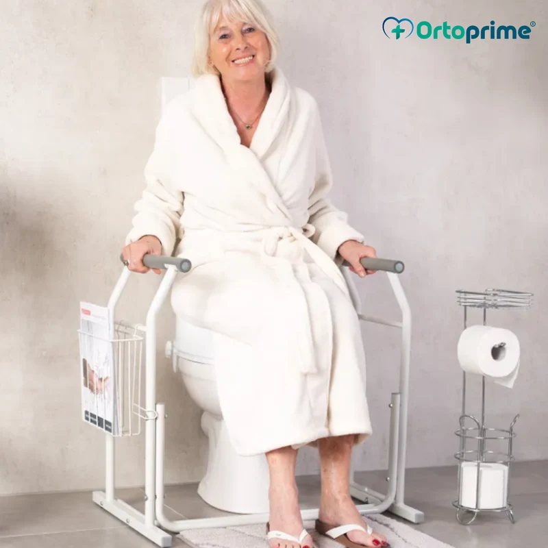 Accoudoirs WC Portables avec Porte-revues