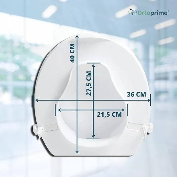 Rehausseur de WC avec Couvercle 10 cm | Universel