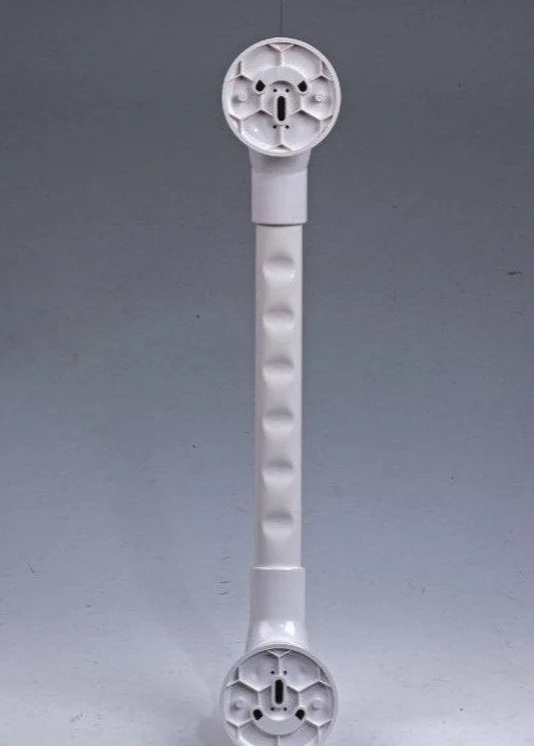 Poignée Blanche Antidérapante en Aluminium | Pour Mur
