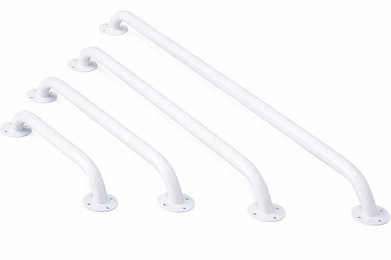 Poignées Blanches en Acier pour Mur | Quatre Tailles