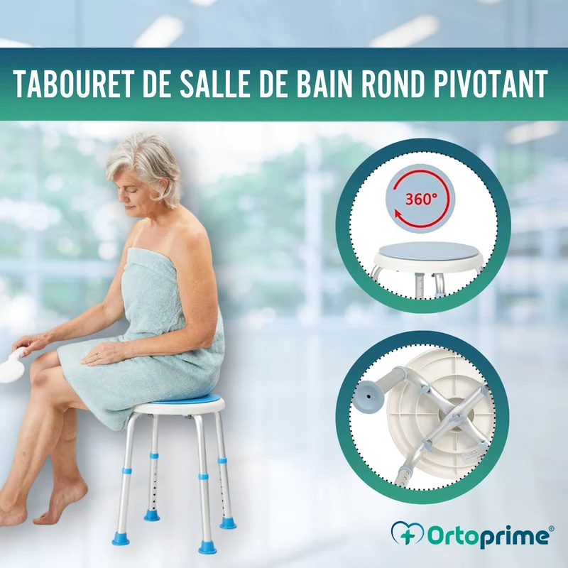 Tabouret de Bain Pivotant