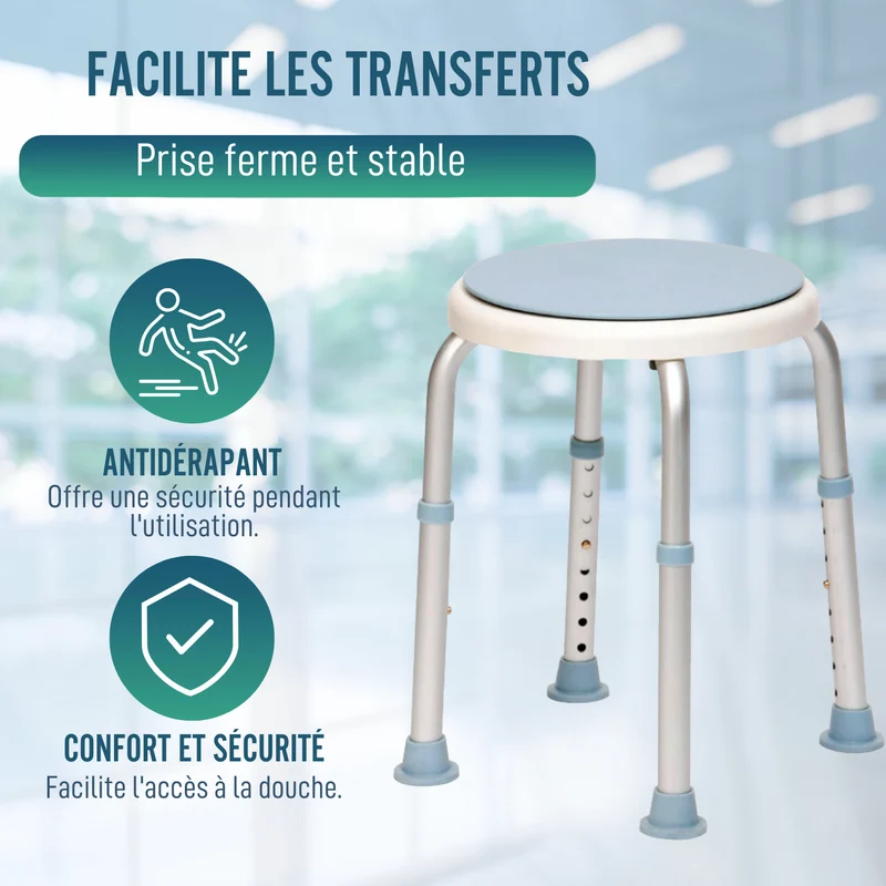 Tabouret de Bain Pivotant