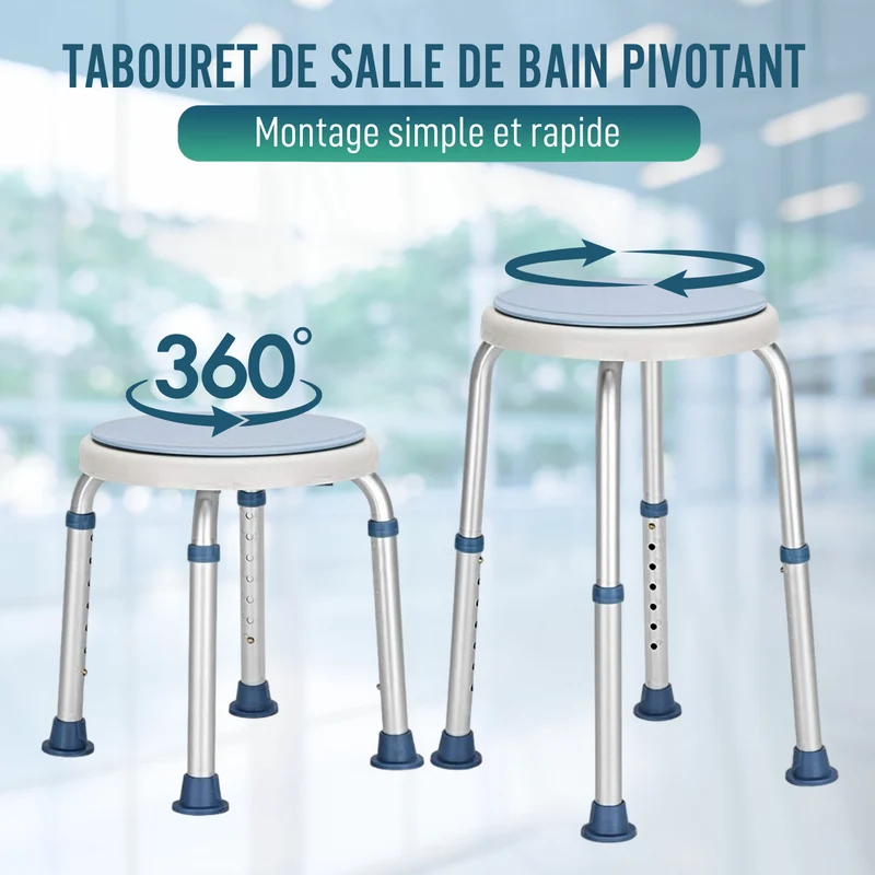 Tabouret de Bain Pivotant