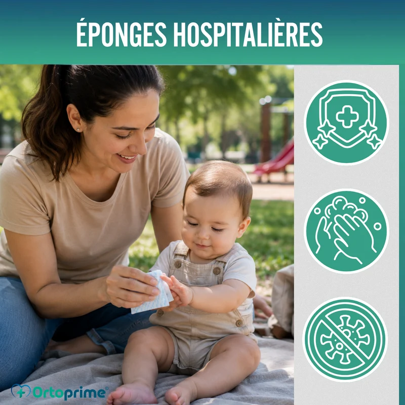 Éponges Jetables Boîte de 1800 Unités