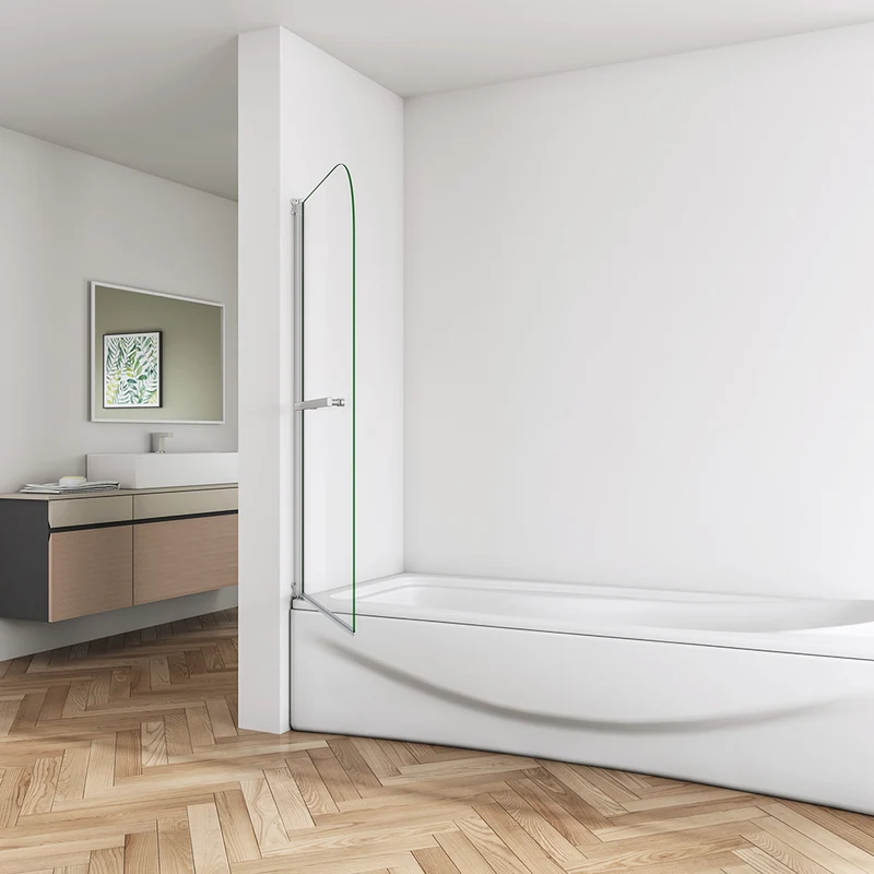 Océan pare-baignoire 70x130cm écran baignoire pivotant avec la poignée en inox