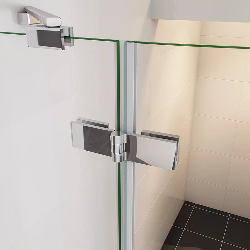 Océan cabine de douche 80x80x195 / 90x90x195cm cabine de douche 1/4 de cercle