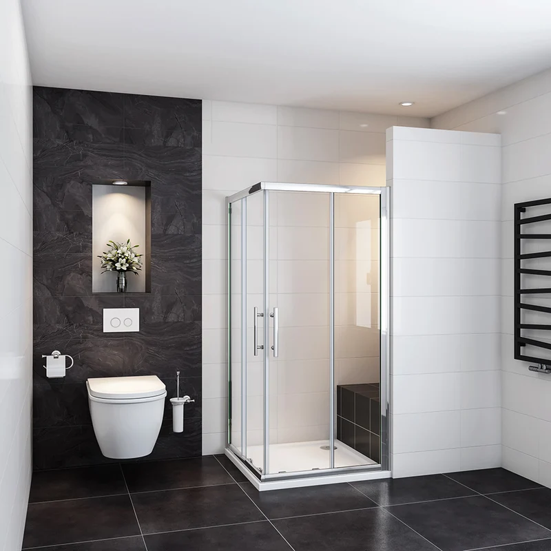 Océan cabine de douche 185cm 2 portes coulissantes accès au centre