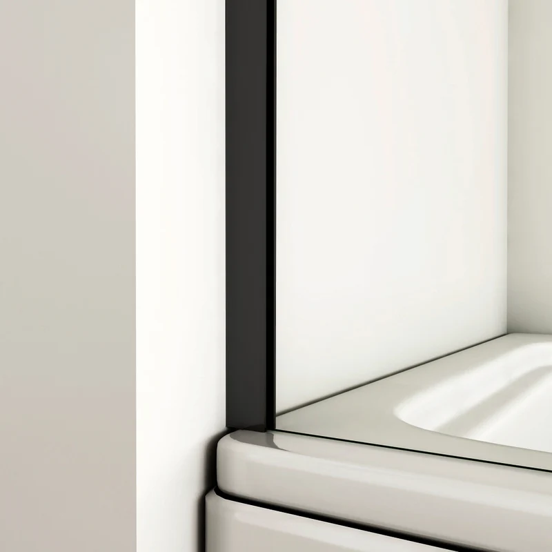pare-baignoire 40/70x130cm écran fixé en verre anti-calcaire Océan