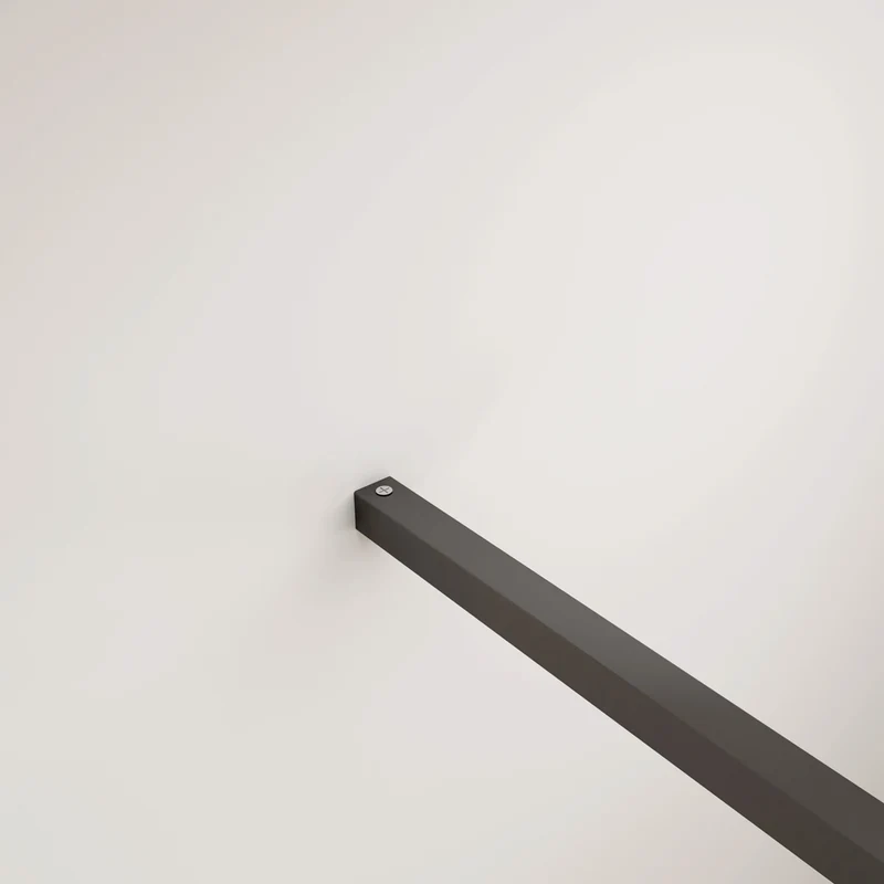 Océan paroi de douche noire 80-140x200cm sérigraphie noire industrielle