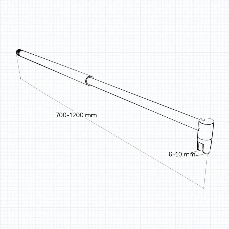 Océan Paroi de douche 90-120cm + paroi avec un retour 40cm verre anticalcaire