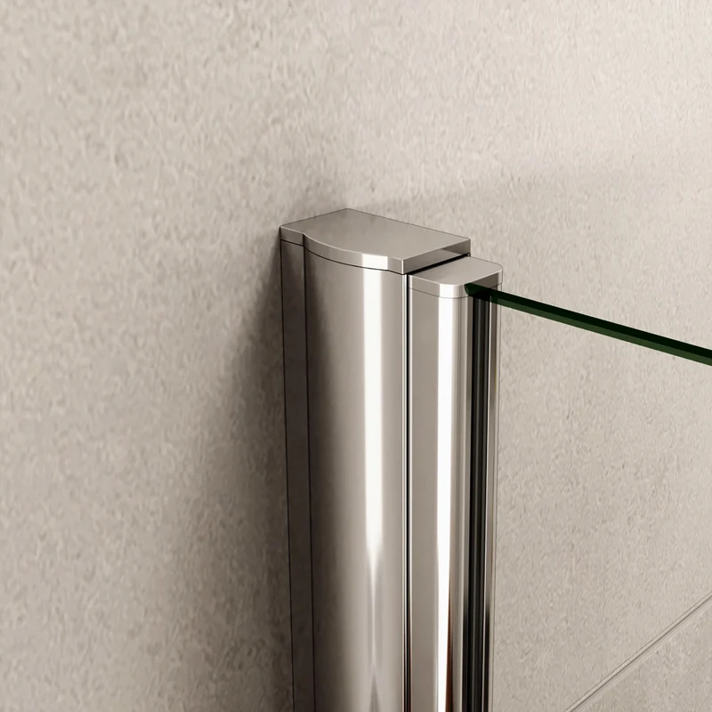 Océan Porte de douche pivotante 100-130x187/197 cm en verre anti-calcaire installation en niche
