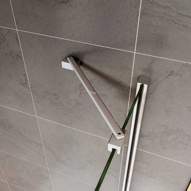 Océan Cabine de douche porte de douche pivotante et paroi de douche avec barre de fixation modèle de Classique