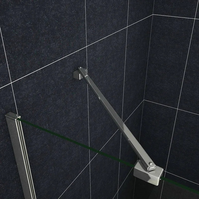 Océan Porte de douche pliante 80-100cm en 6mm verre anticalcaire insinstallation en niche modèle de Viten