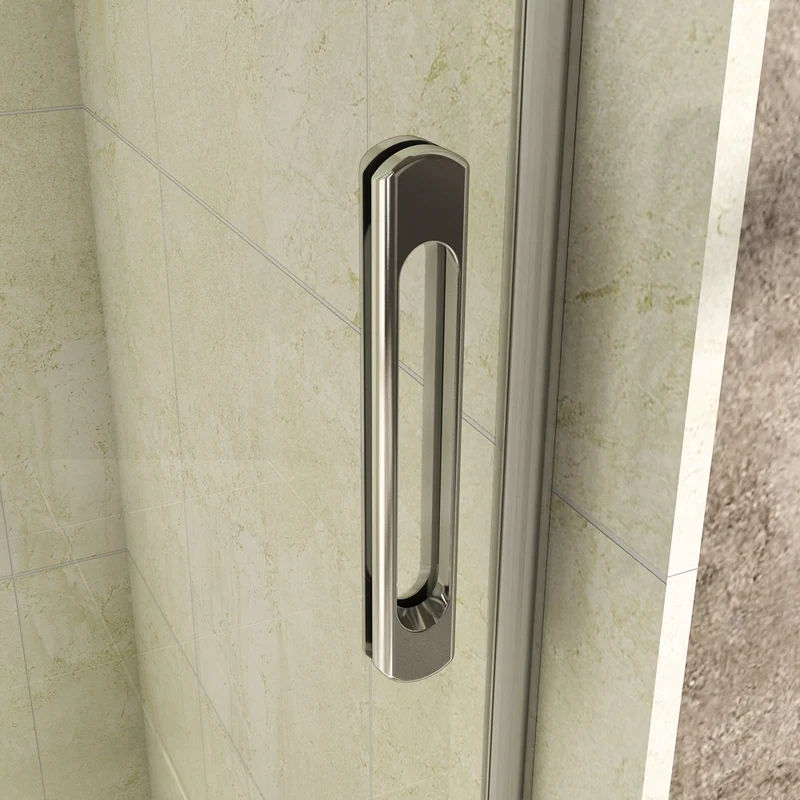 porte de douche 190cm en verre anticalcaire porte coulissante en niche Océan