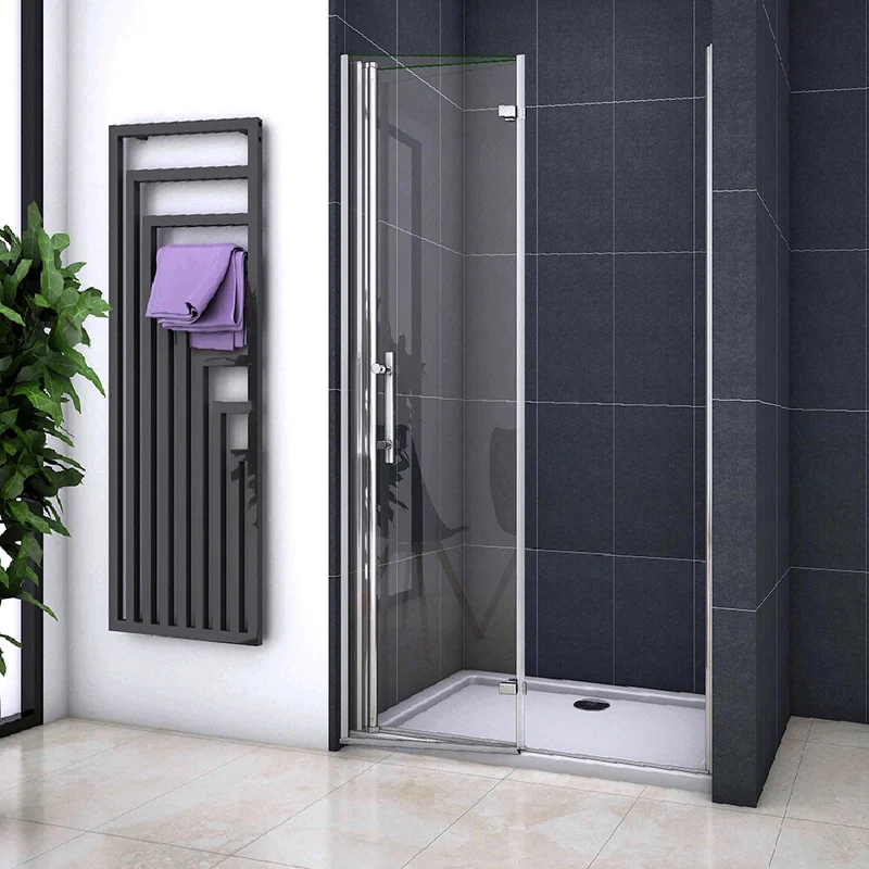 Océan Porte de douche 120 x197cm en 6mm verre anticalcaire insinstallation en niche modèle de Viten