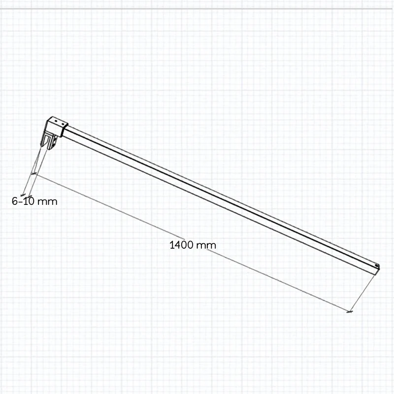Océan 2 Parois de douche livré avec 2 Barres standard 140cm