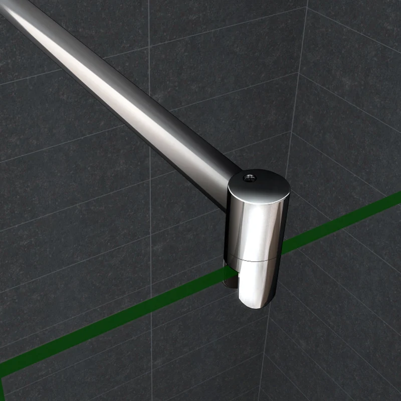 Océan Paroi de douche en verre bande central dépoli avec volet pivotant 30x200cm modèle d' Itaroi avec une barre 70-120cm